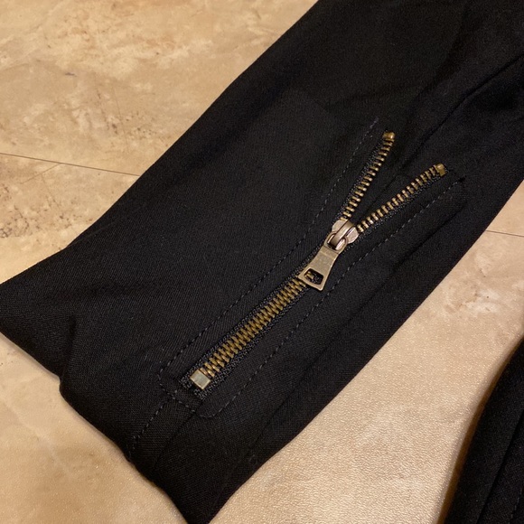 LOFT Black Blazer with Zipper - Picture 3 of 5